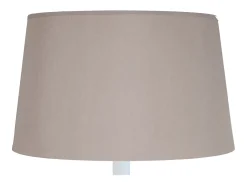 Abajur TOSEL ARHUS tecido tripé taupe D30 x H54 cm