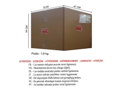 Abajur TOSEL BANGALORE tecido globo branco D30 x H37 cm