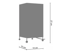 Abajur TOSEL CAMÉLIA tecido geométrico castanho D18 x H29 cm