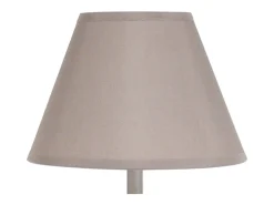 Abajur TOSEL EVRY LT2 tecido coluna cru D22 x H62 cm