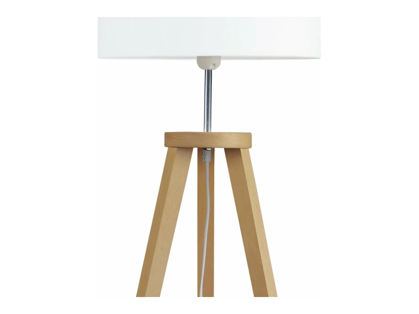 Abajur TOSEL TAMBOUR 30 tecido tambor anis D30 x H18 cm