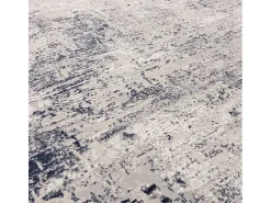 Alfombra abstrata - 200x290cm - azul marinho, creme - Kuza Border