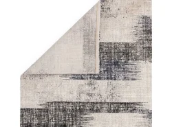Alfombra abstrata - 200x290cm - azul marinho, creme, preto - Kuza Lines