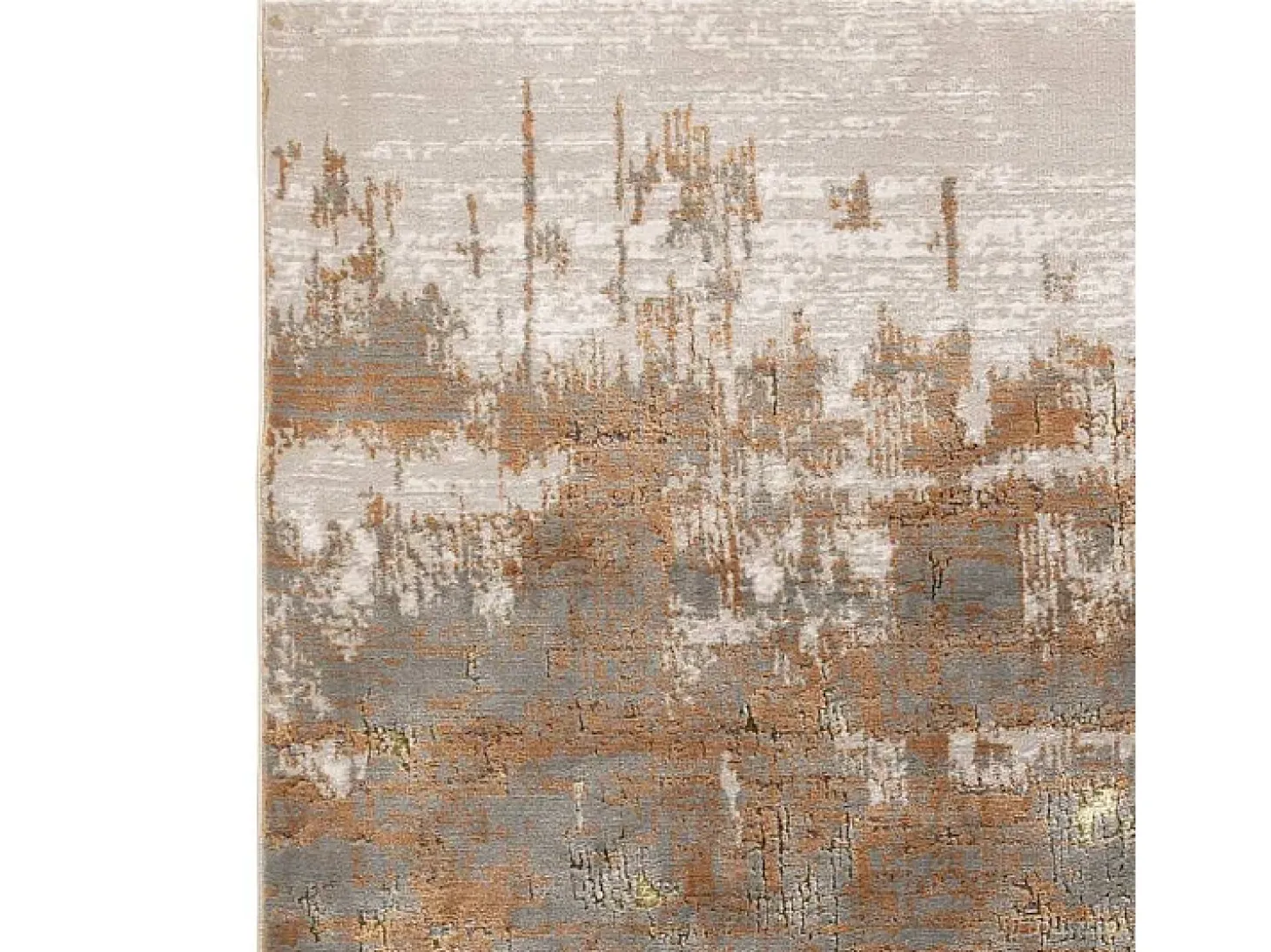 Alfombra abstrata - 120x170cm - dourado, marrom, bege - Aurora Dune
