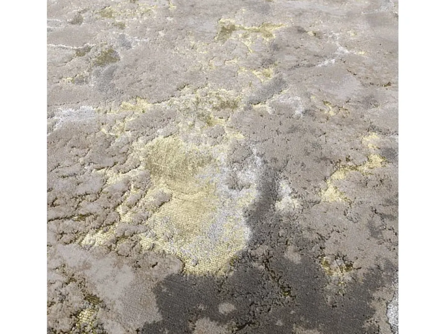 Alfombra abstrata - 120x170cm - dourado, cinza, bege - Aurora Galaxy