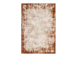 Alfombra abstrata - 120x170cm - laranja, creme - Kuza Border