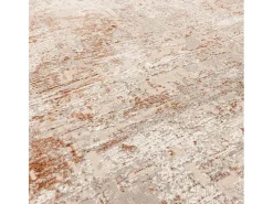 Alfombra abstrata - 120x170cm - laranja, creme - Kuza Border
