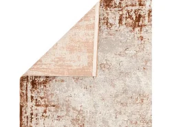 Alfombra abstrata - 120x170cm - laranja, creme - Kuza Border