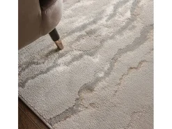 Alfombra abstrata - 160x230cm - ouro, cinza, bege - Aurora Linea