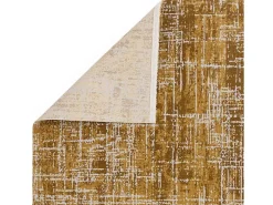 Alfombra abstrata - 160x230cm - ouro - Kuza Abstract