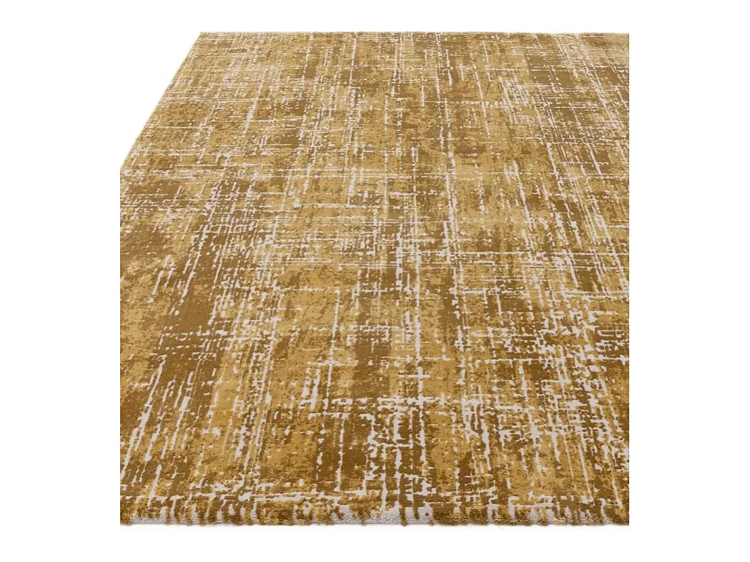 Alfombra abstrata - 160x230cm - ouro - Kuza Abstract