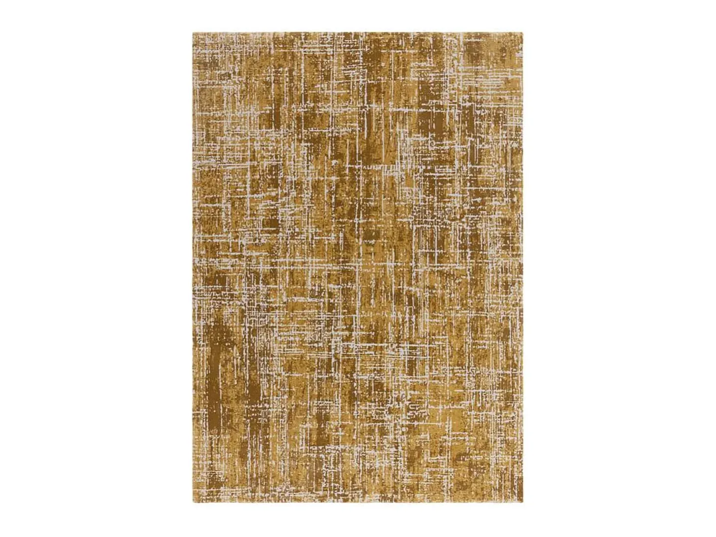 Alfombra abstrata - 160x230cm - ouro - Kuza Abstract