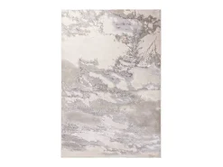 Alfombra abstrata - 120x170cm - prata, creme, cinza - Aurora Cloud