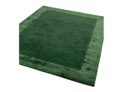 Alfombra feita à mão Alfombra feita à mão de lã e viscose - 200x290cm - Verde - Ascot