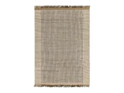 Alfombra tecida à mão, 100% lã - 200x290cm - verde, creme, branco - Avalon