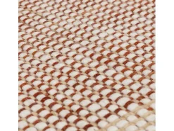 Alfombra tecida à mão, 100% lã - 200x290cm - laranja, creme, branco - Avalon