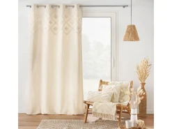 Almofada Decorativa com Pompons "Inca" 30x50cm Bege Estilo Boho Chic