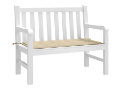 Almofadão p/ banco de jardim 100x50x3cm tecido oxford bege PT174697