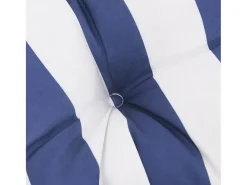 Almofadão p/ banco jardim 180x50x7 cm tecido oxford azul/branco PT974804