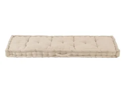 Almofadão p/ móveis de paletes algodão 120x40x7 cm bege PT919050