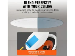 Alto-Falantes de Teto SucceBuy Lote de 4 100 W 8 Polegadas, Montagem Embutida, Sistema de Alto-Falantes Embutidos no Teto e Parede