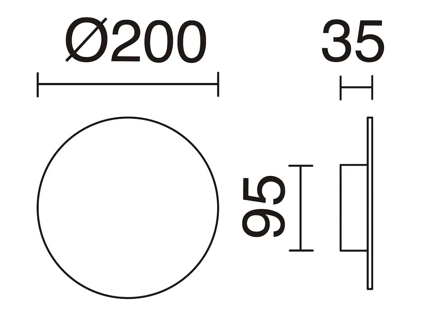 Aplique CIRCULAR estilo moderno e versátil - D.ø20 cm - LED SMD 9W - 890lm e 3k - alumínio e preto