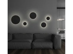 Aplique CIRCULAR estilo moderno e versátil - D.ø50 cm - LED SMD 40W - 4040lm e 3k - alumínio e branco