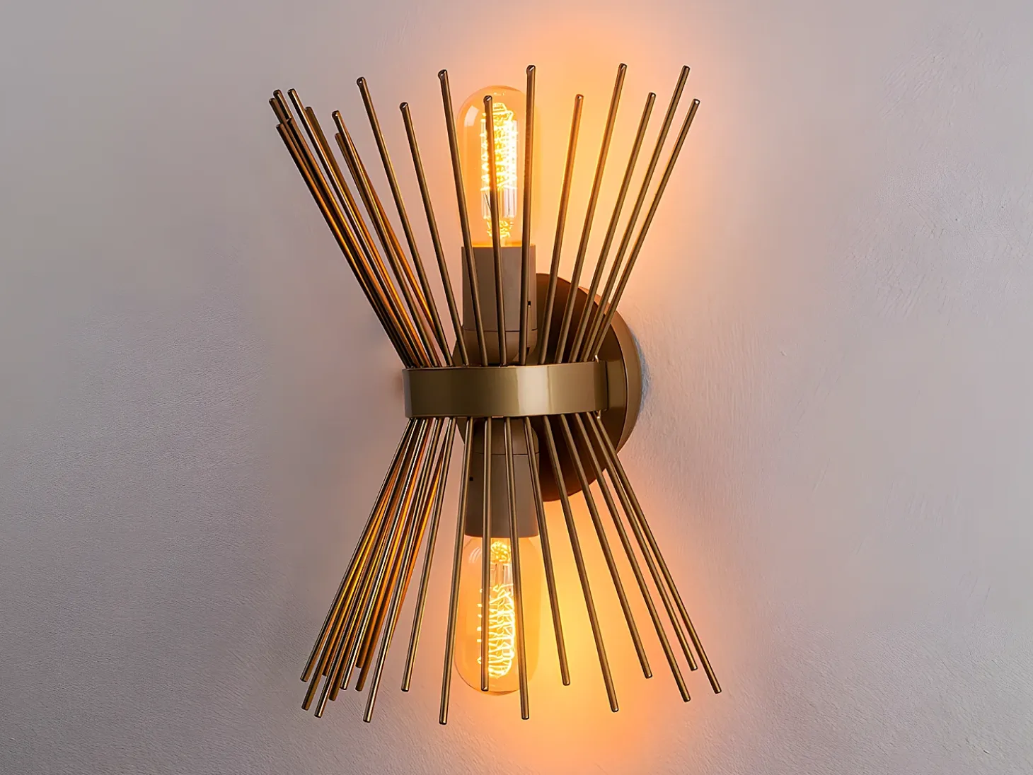 Aplique em metal - Candeeiro A. 33 cm - Dourado - KIRPI