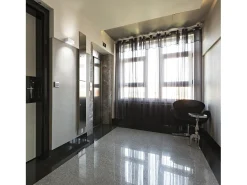 Aplique estilo moderno IONA - L. 18 cm -E27 ø45 - 40W - alumínio e branco - IP44 -up&down