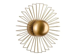 Arandela de arame em metal - Dourado - P. 18 x D.45 cm - ZYMA