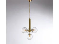 Armonia - Pendente em ferro bronze escovado 4 luzes 110 - Ø32 - BL285-4-BRZ