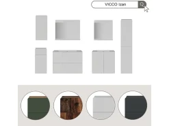 Badezimmerspiegel verde/carvalho goldkraft 60x12x62 izan
