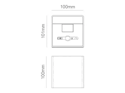 Beneito Faure Aplique LED a bateria com sensor de movimento Lek Sensor - 6W, 3000K, carregamento USB-C, IP54 - Aplique de parede Corten