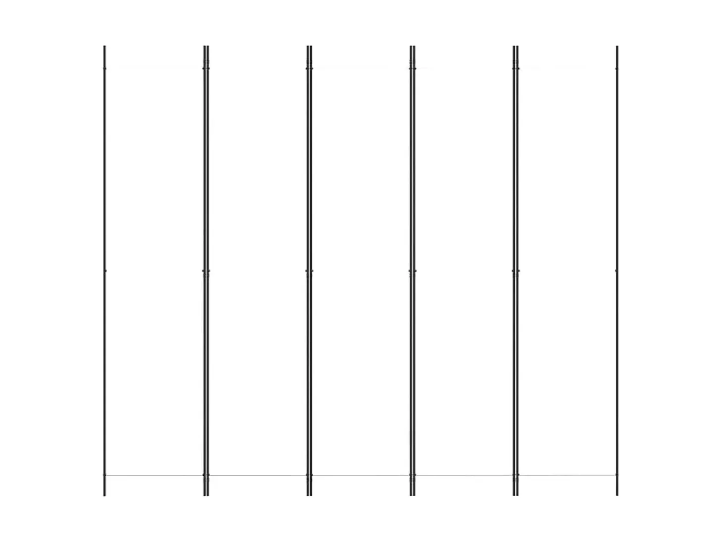 Biombo - Divisória com 5 painéis 250x220 cm tecido branco PT546834