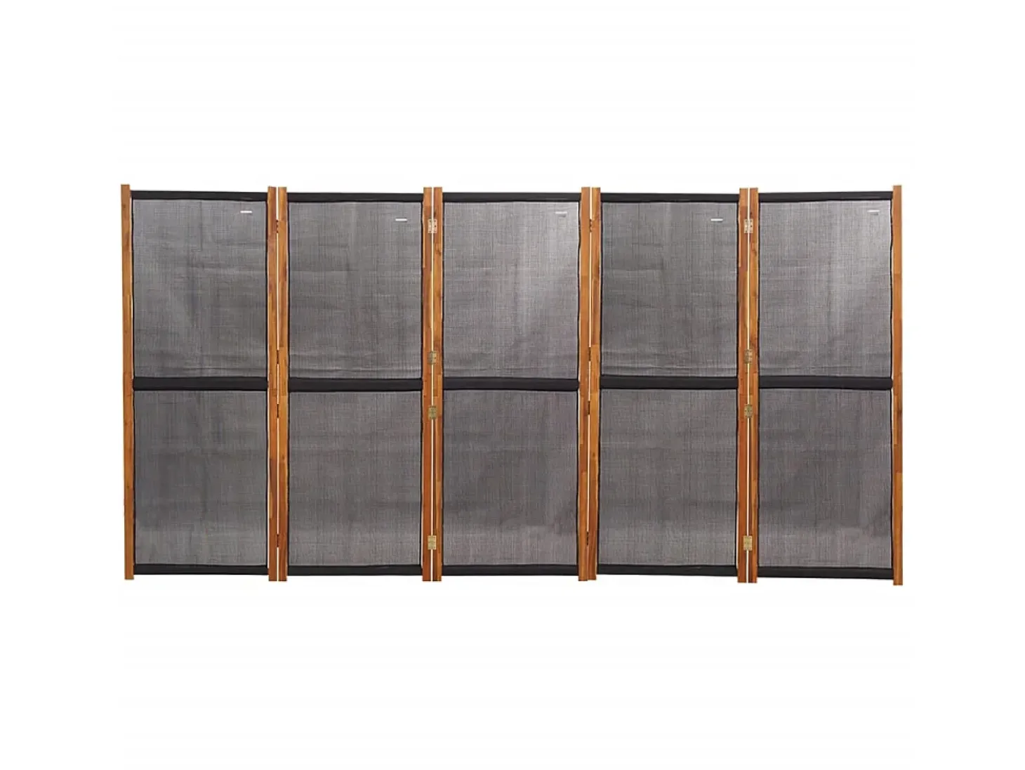 Biombo - Divisória com 5 painéis 350x180 cm preto PT982269