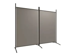 Biombo - Divisória com 2 painéis 175x180 cm tecido antracite PT956463