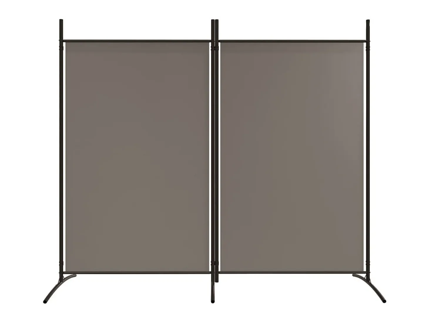 Biombo - Divisória com 2 painéis 175x180 cm tecido antracite PT956463