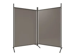 Biombo - Divisória com 2 painéis 175x180 cm tecido antracite PT956463