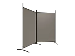 Biombo - Divisória com 2 painéis 175x180 cm tecido antracite PT956463