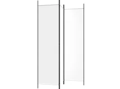 Biombo - Divisória com 3 painéis 150x200 cm tecido branco PT288213