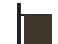 Biombo - Divisória de quarto com 3 painéis 150x180 cm castanho PT959546