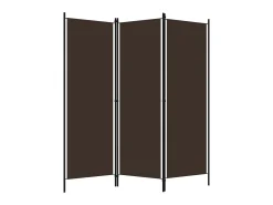 Biombo - Divisória de quarto com 3 painéis 150x180 cm castanho PT959546