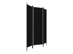 Biombo - Divisória de quarto com 3 painéis 150x180 cm preto PT742252