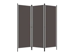 Biombo - Divisória de quarto com 3 painéis 150x180 cm antracite PT736899