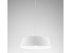 Blanca - Candeeiro suspenso branco 1XE27 max 1X60W IP20 - Candeeiro de teto com design moderno em alumínio - Soquete E27