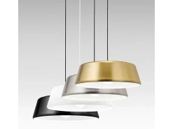 Blanca - Luminária pendente de latão 1XE27 max 1X60W IP20 - Luminária de teto com design moderno em alumínio - Soquete E27