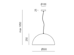 Bonella - Candeeiro suspenso preto 1XE27 max 1X60W IP20 - Candeeiro de teto com design moderno em alumínio - Soquete E27