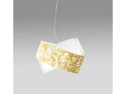 Camilla - Luminária pendente dourada 2XE27 max 2X70W IP20 - Luminária de teto com design moderno em alumínio - Soquete E27