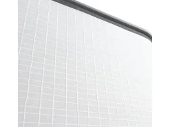 Candeeiro de pé AKIRO estilo moderno - Largura 35 x Altura 102 cm - 2X T8 LED - 14W 3K - IP20 - on&off - cabo de 2 m - Aço e sintético - preto e branco