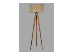 Candeeiro de pé de design em madeira ROMANE 153cm